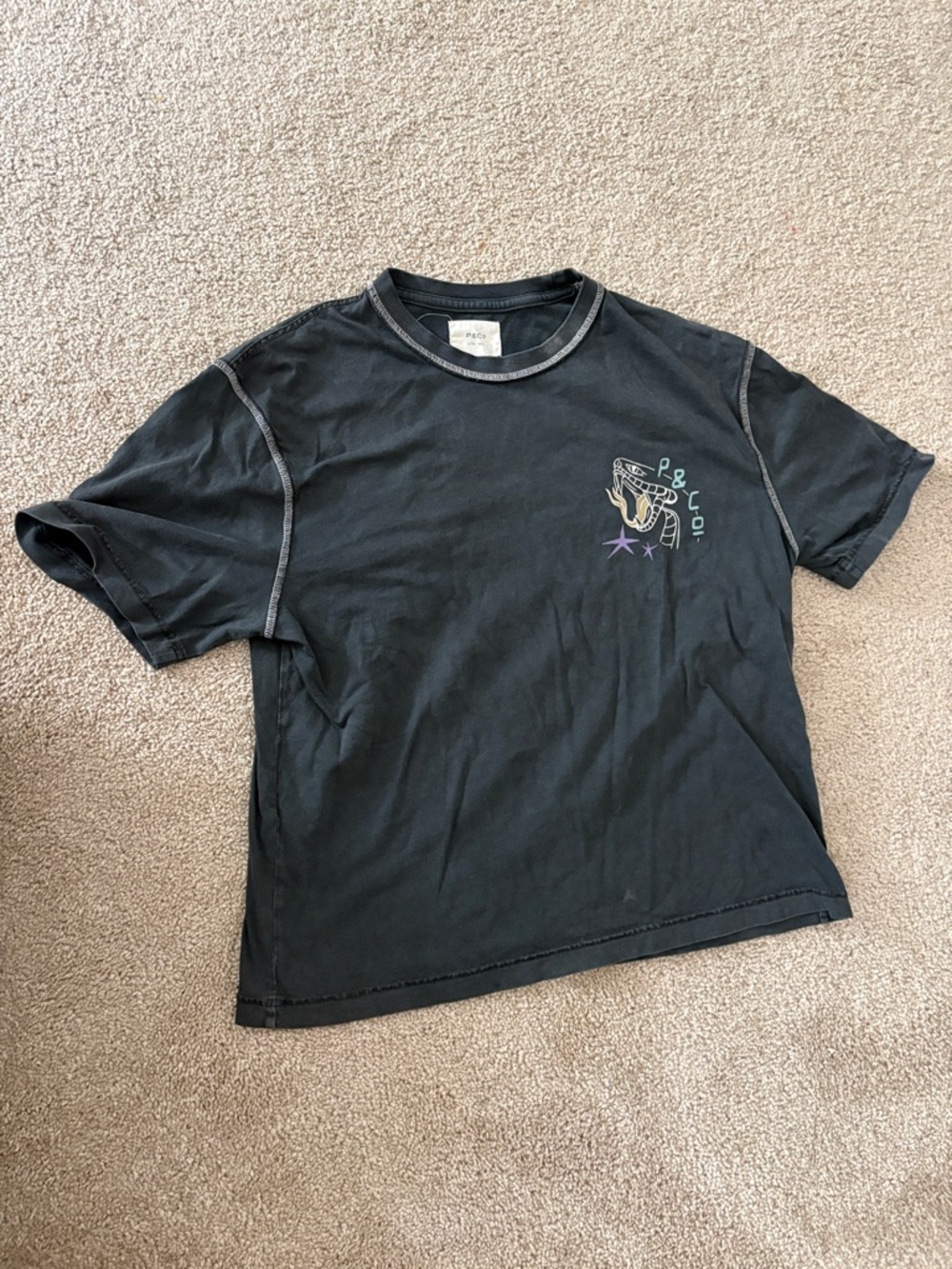 XS p&co t-shirt snake
